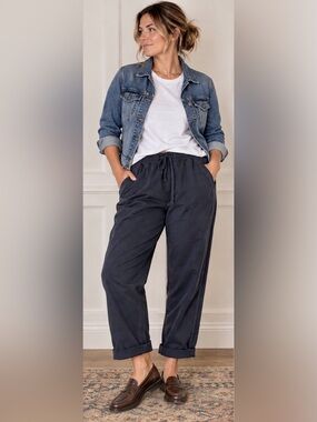 NWT - Style & Co. Navy Chinos with Drawstring Waist